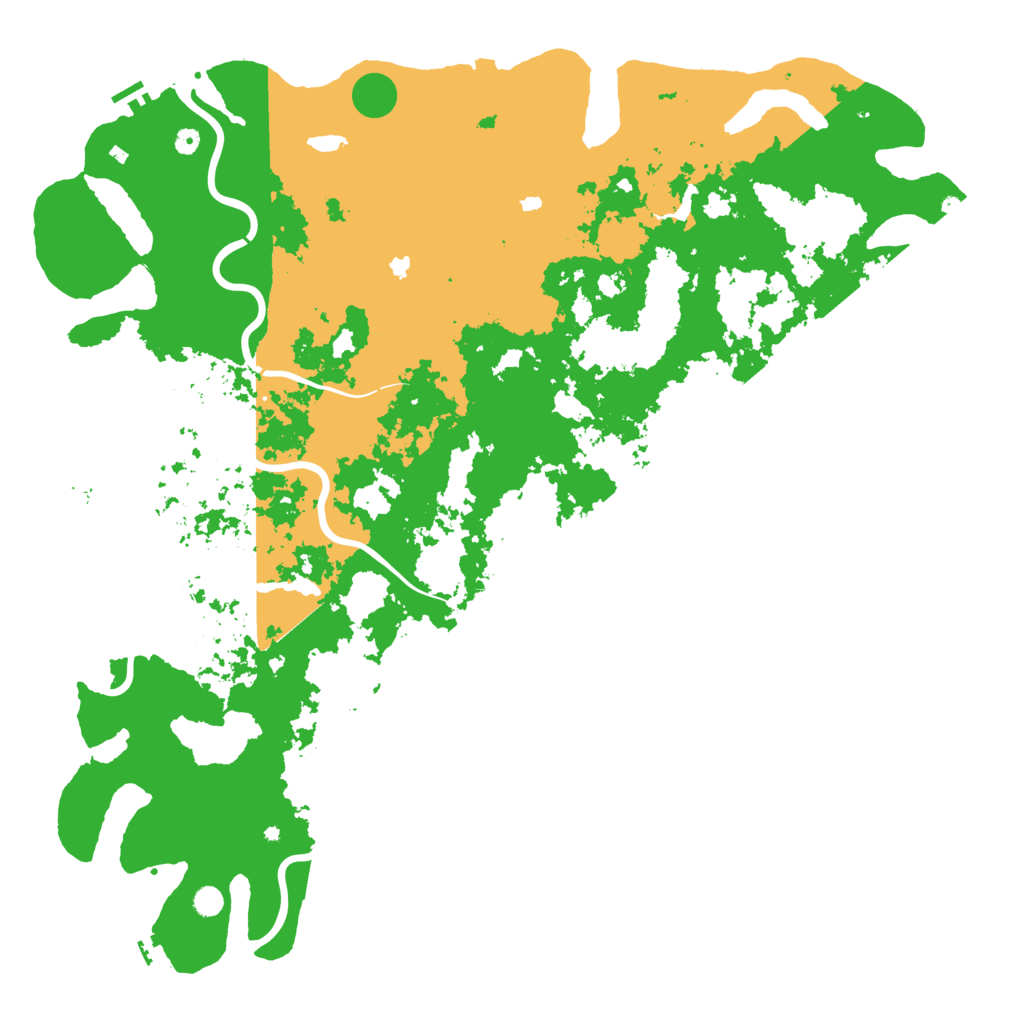 Biome Rust Map: Procedural Map, Size: 6000, Seed: 1613725459