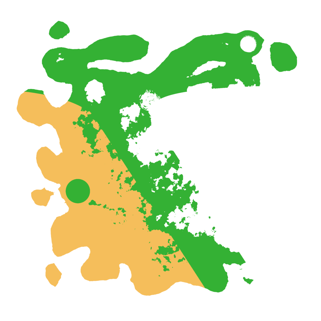 Biome Rust Map: Barren, Size: 3500, Seed: 423674988