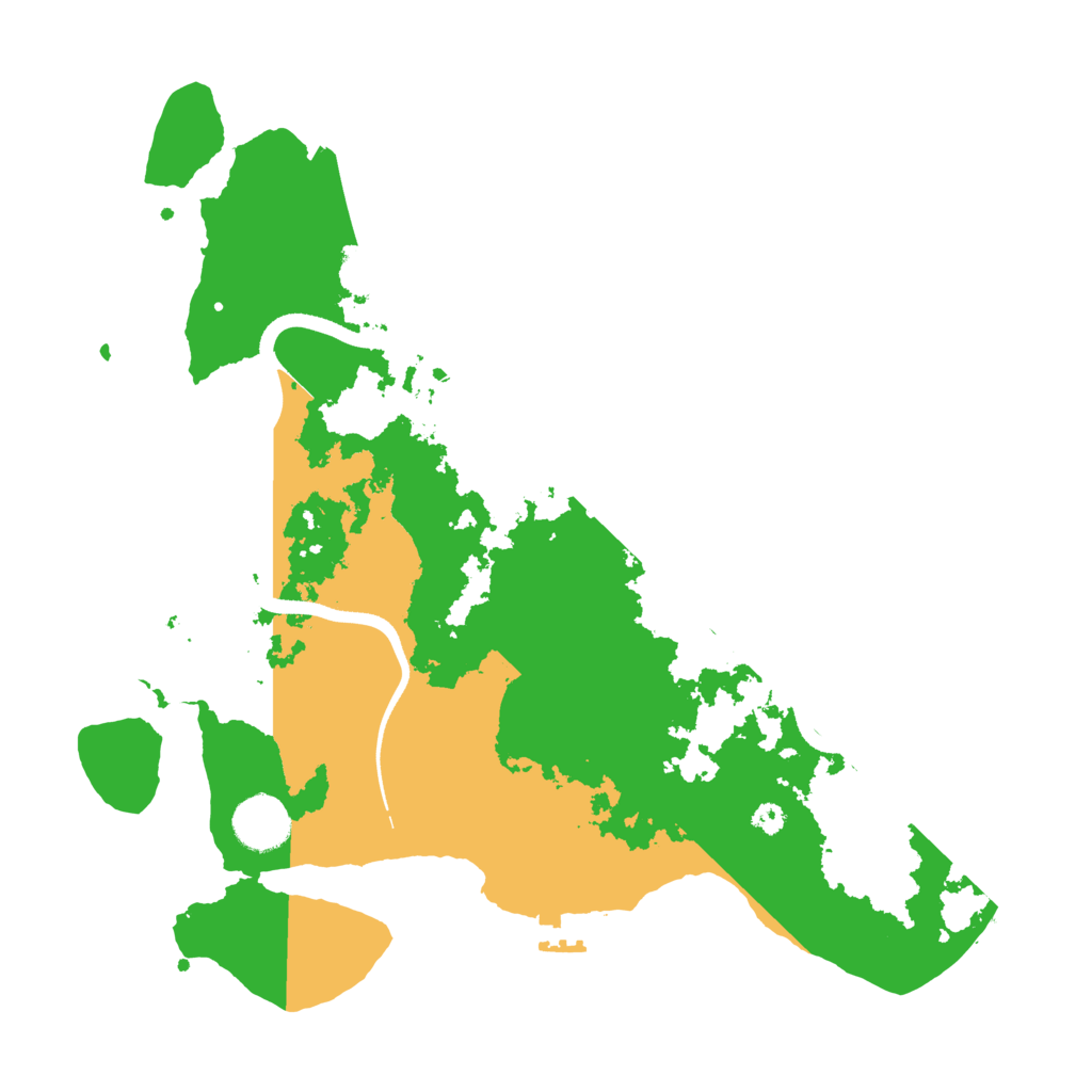 Biome Rust Map: Procedural Map, Size: 3500, Seed: 2426