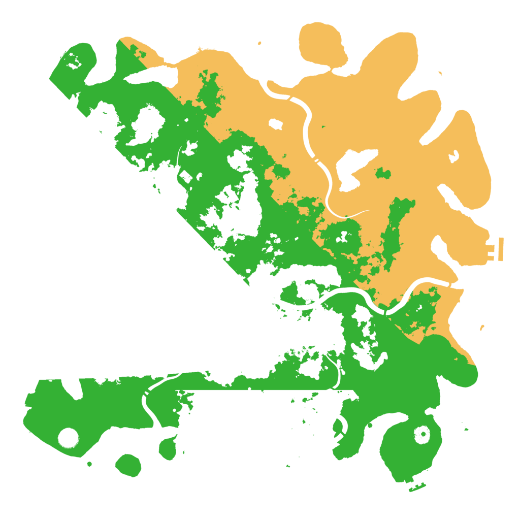 Biome Rust Map: Procedural Map, Size: 4500, Seed: 18824745