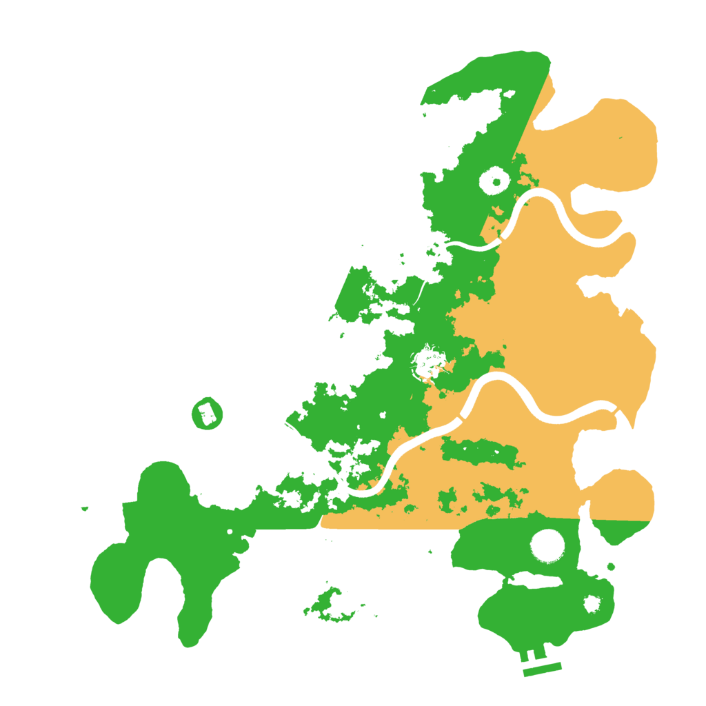 Biome Rust Map: Procedural Map, Size: 3700, Seed: 961016
