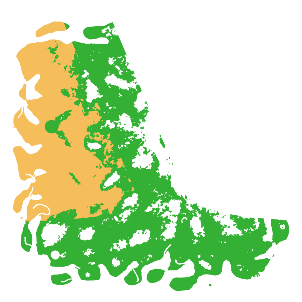 Biome Rust Map: Procedural Map, Size: 6000, Seed: 27265915