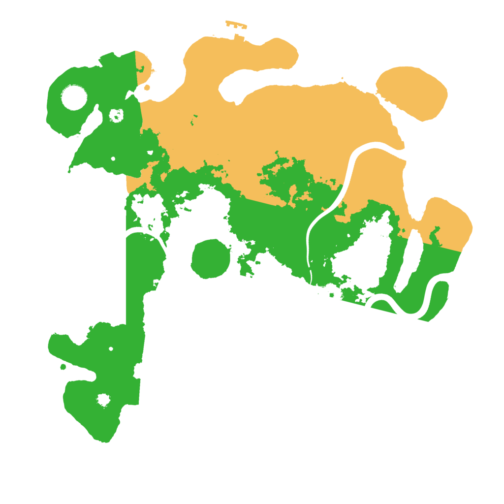 Biome Rust Map: Procedural Map, Size: 3500, Seed: 921633734