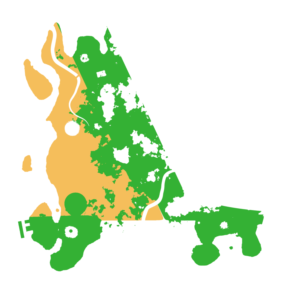Biome Rust Map: Procedural Map, Size: 3500, Seed: 6941