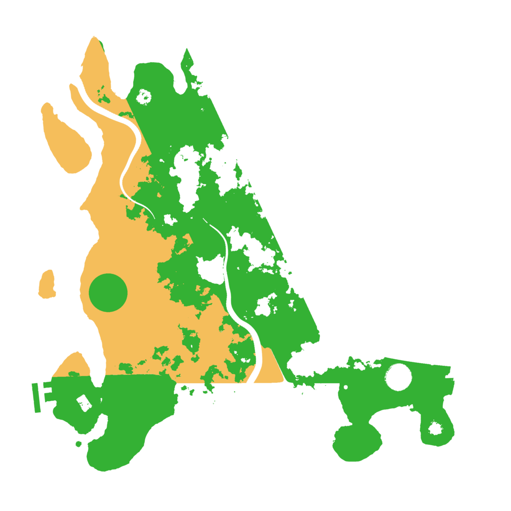 Biome Rust Map: Procedural Map, Size: 3500, Seed: 6941