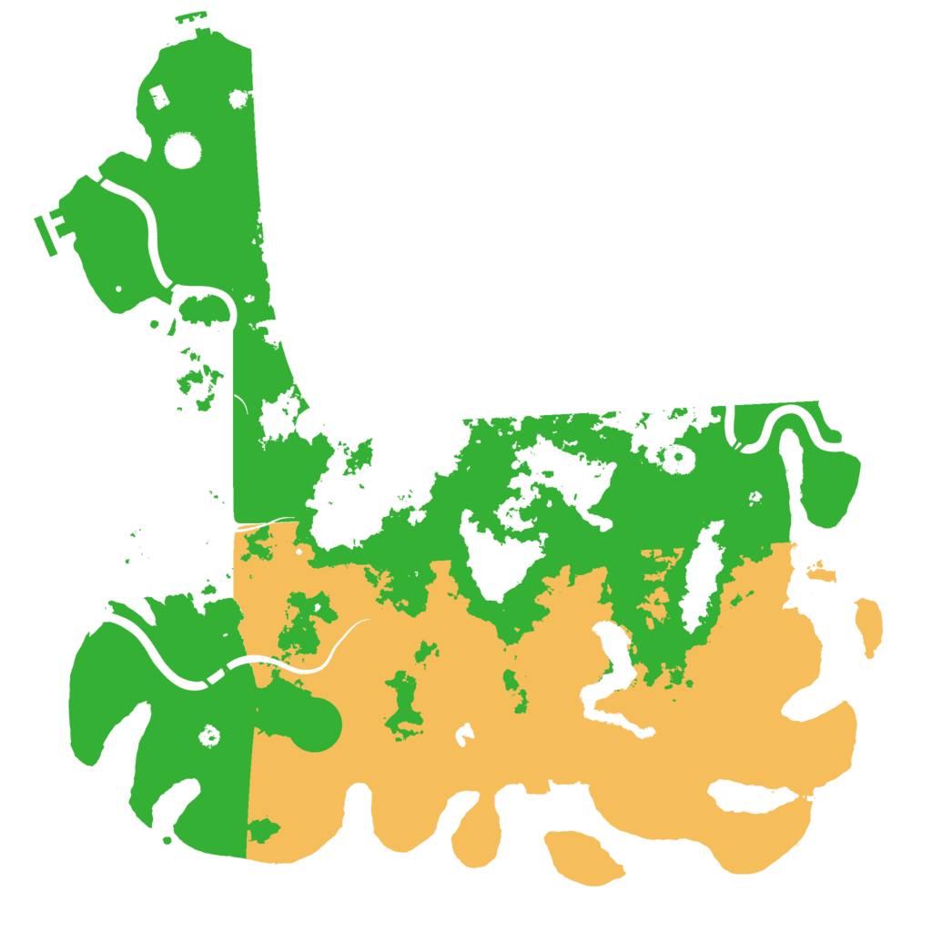 Biome Rust Map: Procedural Map, Size: 4500, Seed: 61437453