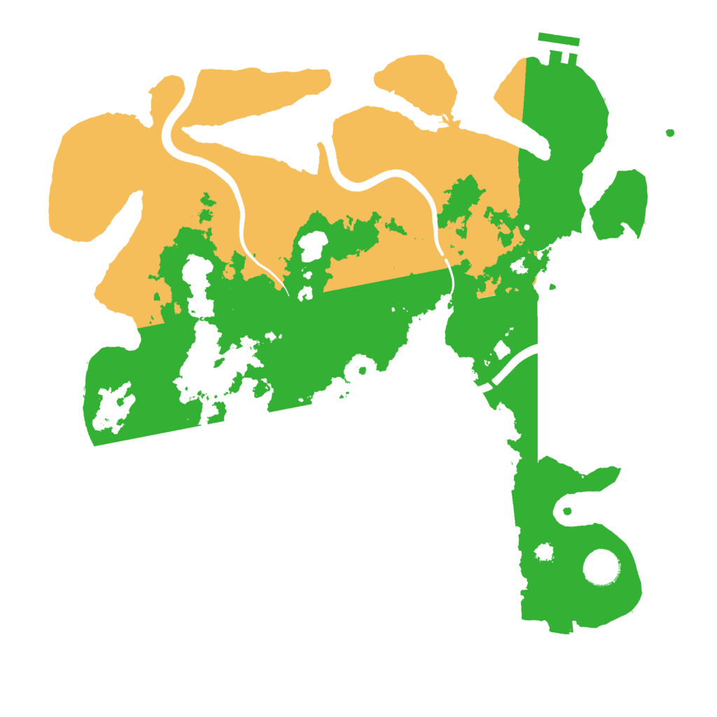 Biome Rust Map: Procedural Map, Size: 3500, Seed: 452345322