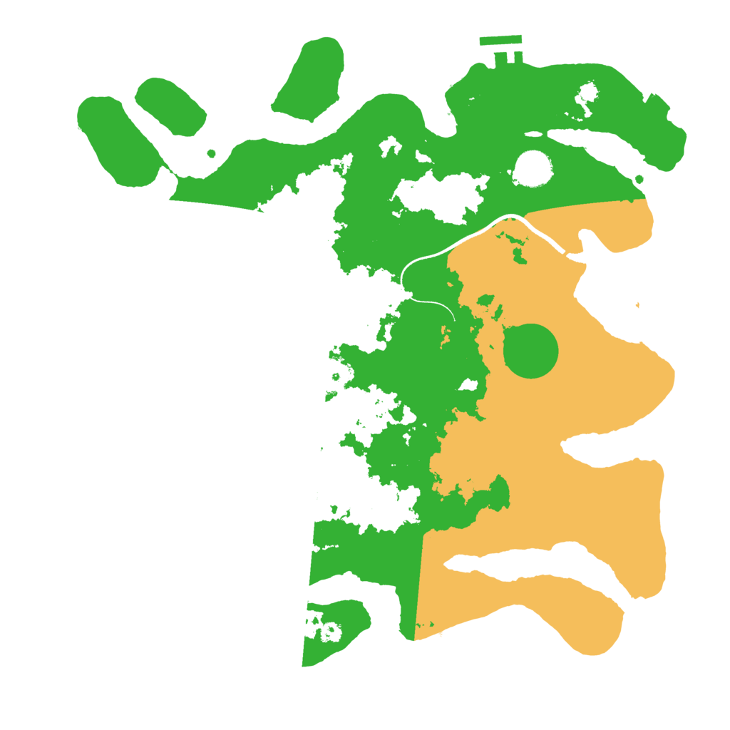Biome Rust Map: Procedural Map, Size: 3500, Seed: 115917535