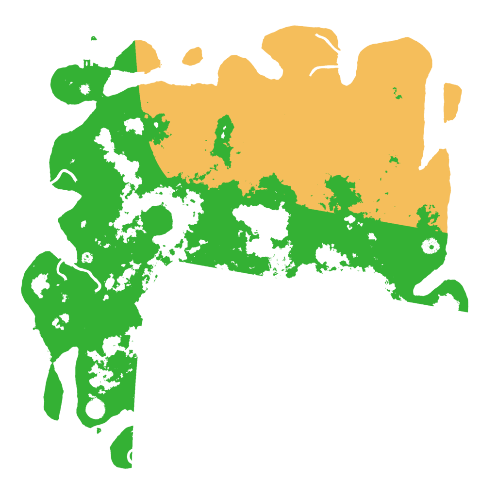 Biome Rust Map: Procedural Map, Size: 4500, Seed: 888666