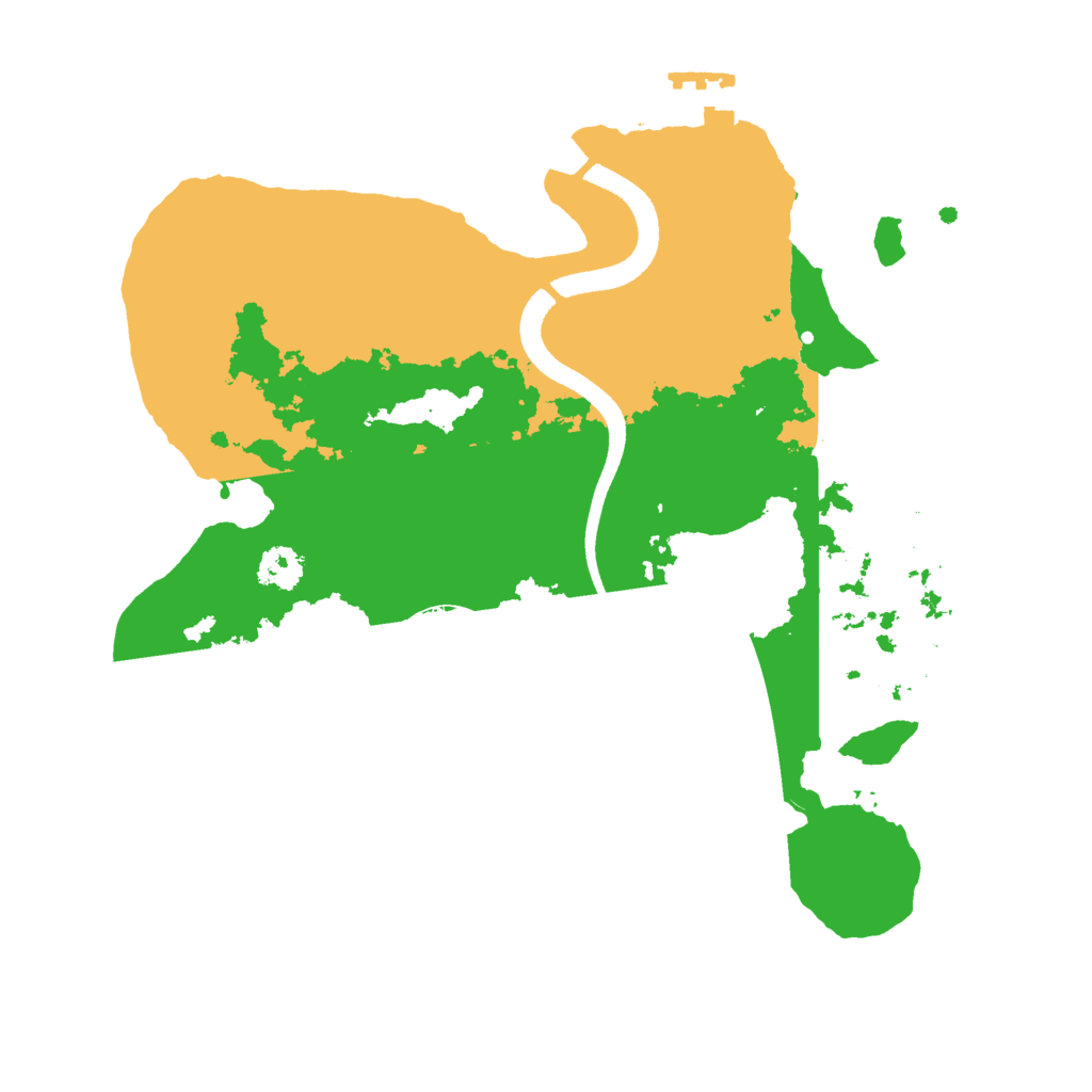 Biome Rust Map: Procedural Map, Size: 2500, Seed: 7634765