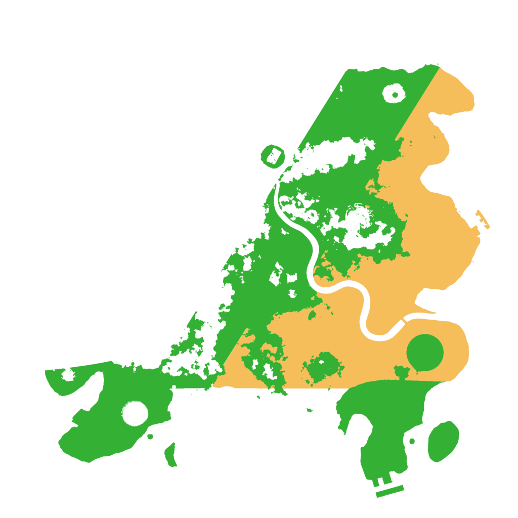 Biome Rust Map: Procedural Map, Size: 3700, Seed: 814598