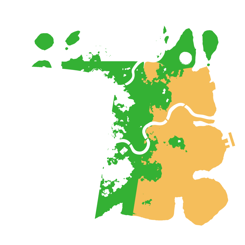 Biome Rust Map: Procedural Map, Size: 3500, Seed: 1102262622