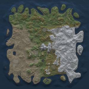 Thumbnail Rust Map: Procedural Map, Size: 5000, Seed: 1892722331, 20 Monuments