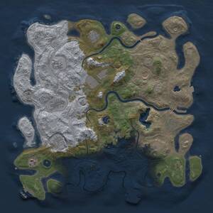 Thumbnail Rust Map: Procedural Map, Size: 4250, Seed: 998023, 17 Monuments