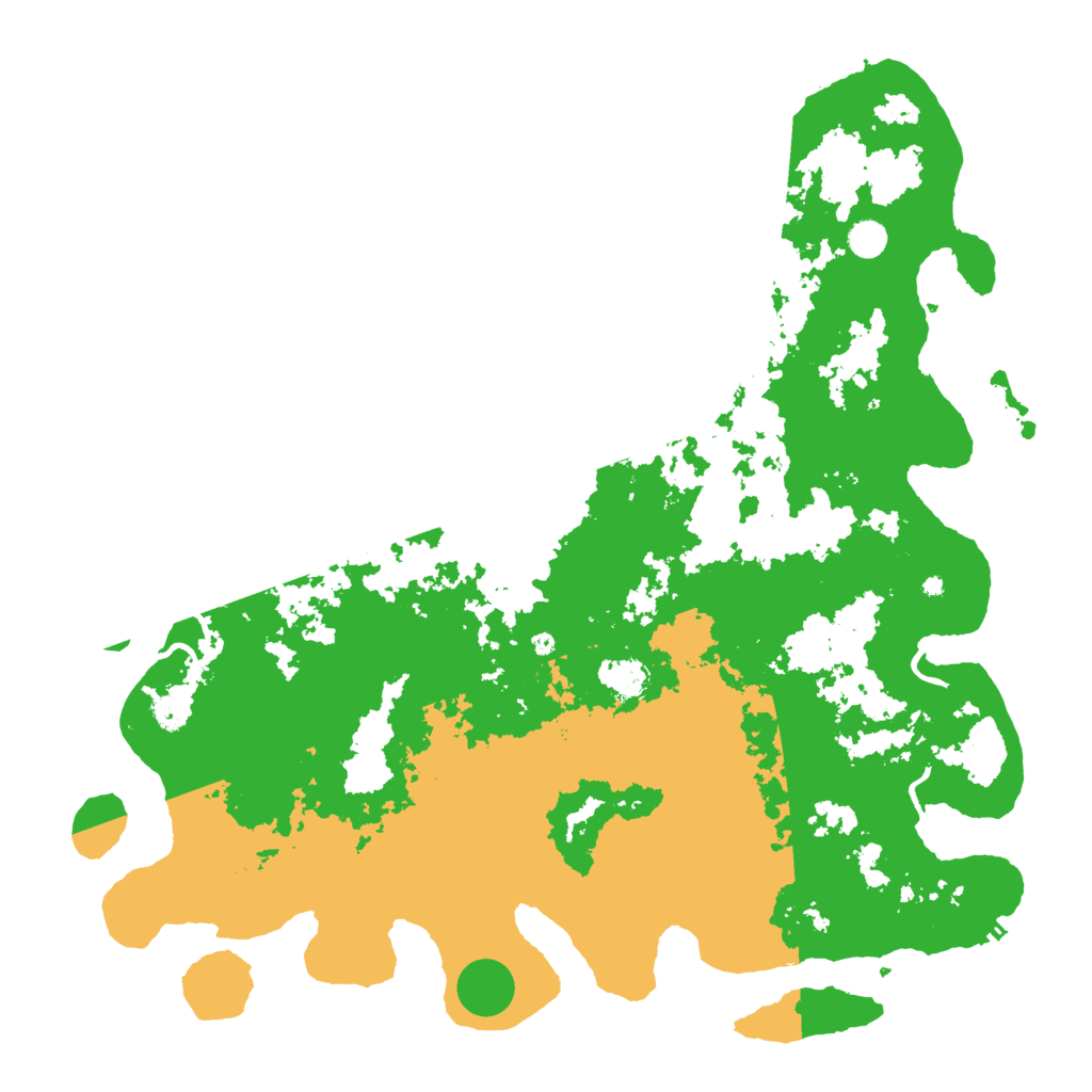Biome Rust Map: Procedural Map, Size: 5000, Seed: 2345