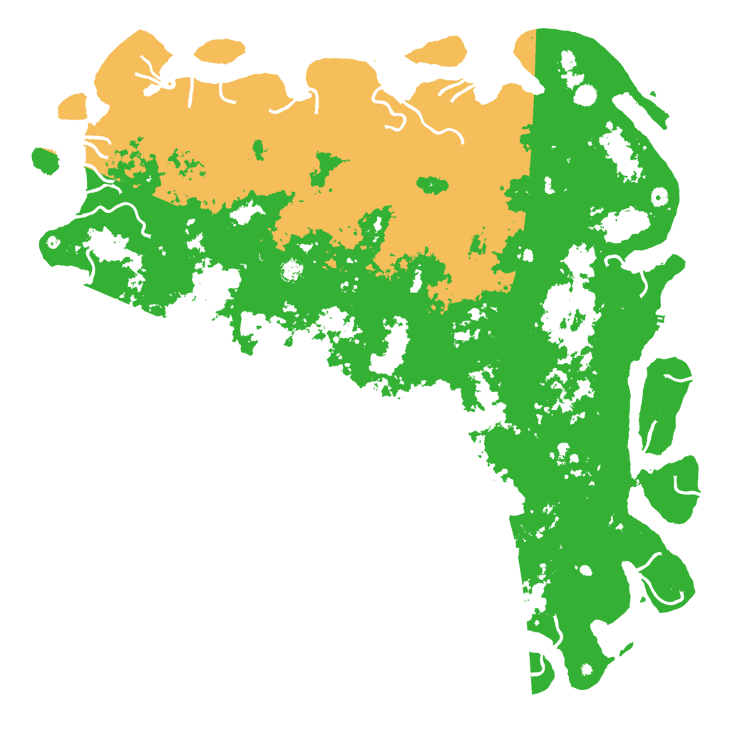 Biome Rust Map: Procedural Map, Size: 6000, Seed: 1984134807