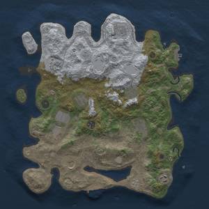 Thumbnail Rust Map: Procedural Map, Size: 3750, Seed: 18, 17 Monuments