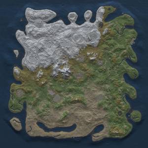 Thumbnail Rust Map: Procedural Map, Size: 5000, Seed: 56564, 20 Monuments