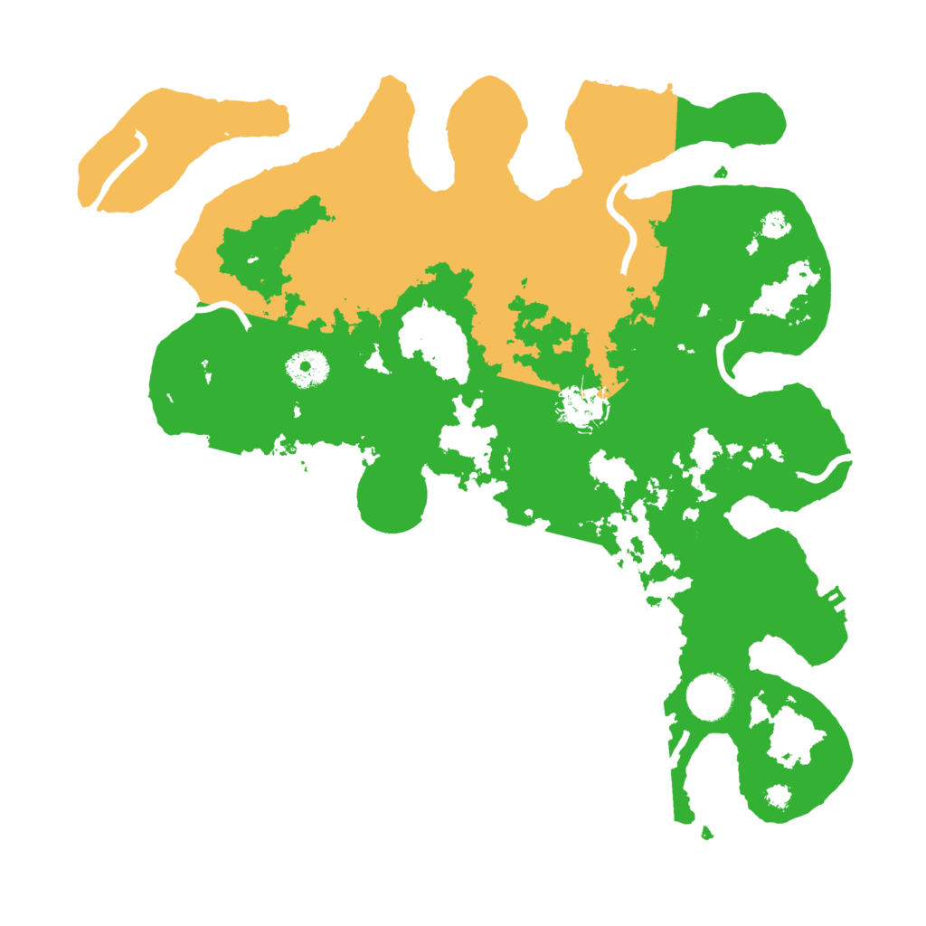 Biome Rust Map: Procedural Map, Size: 3500, Seed: 8675329