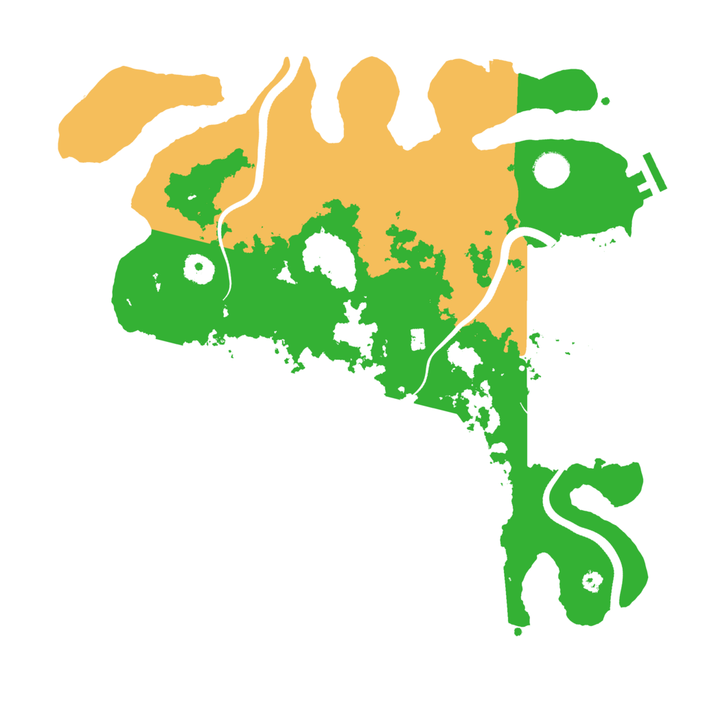 Biome Rust Map: Procedural Map, Size: 3500, Seed: 8675329