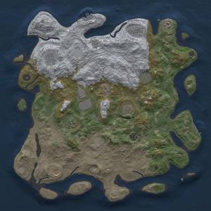 Thumbnail Rust Map: Procedural Map, Size: 4250, Seed: 1819236390, 19 Monuments