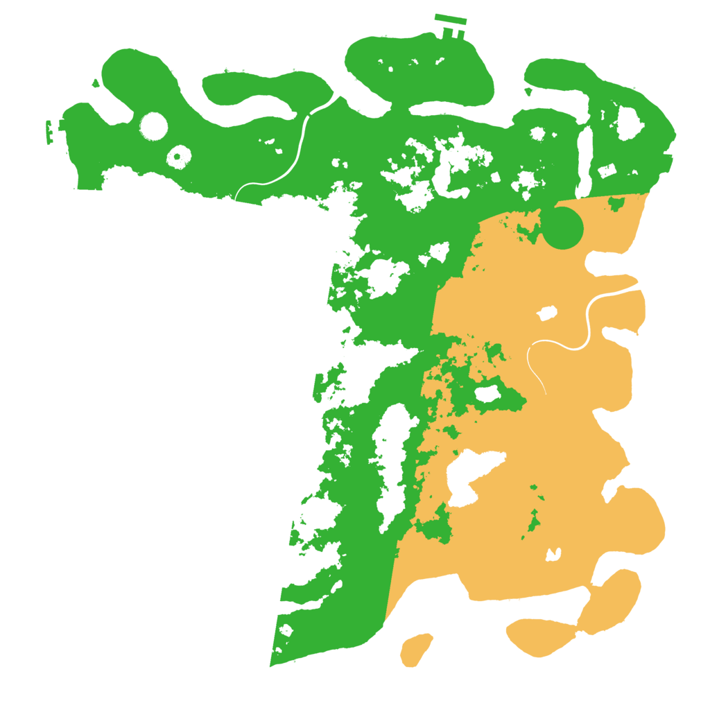 Biome Rust Map: Procedural Map, Size: 4500, Seed: 6295