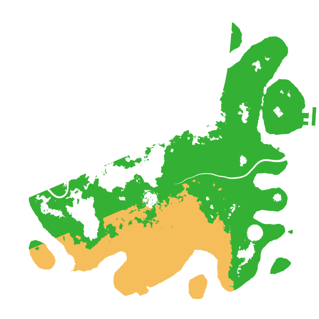 Biome Rust Map: Procedural Map, Size: 3500, Seed: 3526100