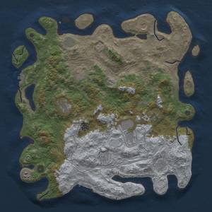 Thumbnail Rust Map: Procedural Map, Size: 4500, Seed: 71000, 20 Monuments
