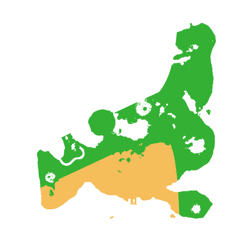 Biome Rust Map: Procedural Map, Size: 2500, Seed: 74168