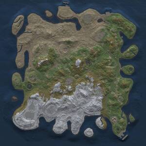 Thumbnail Rust Map: Procedural Map, Size: 4250, Seed: 1782093545, 17 Monuments