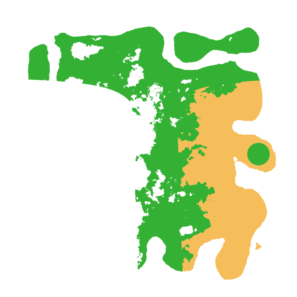 Biome Rust Map: Barren, Size: 3500, Seed: 728112491