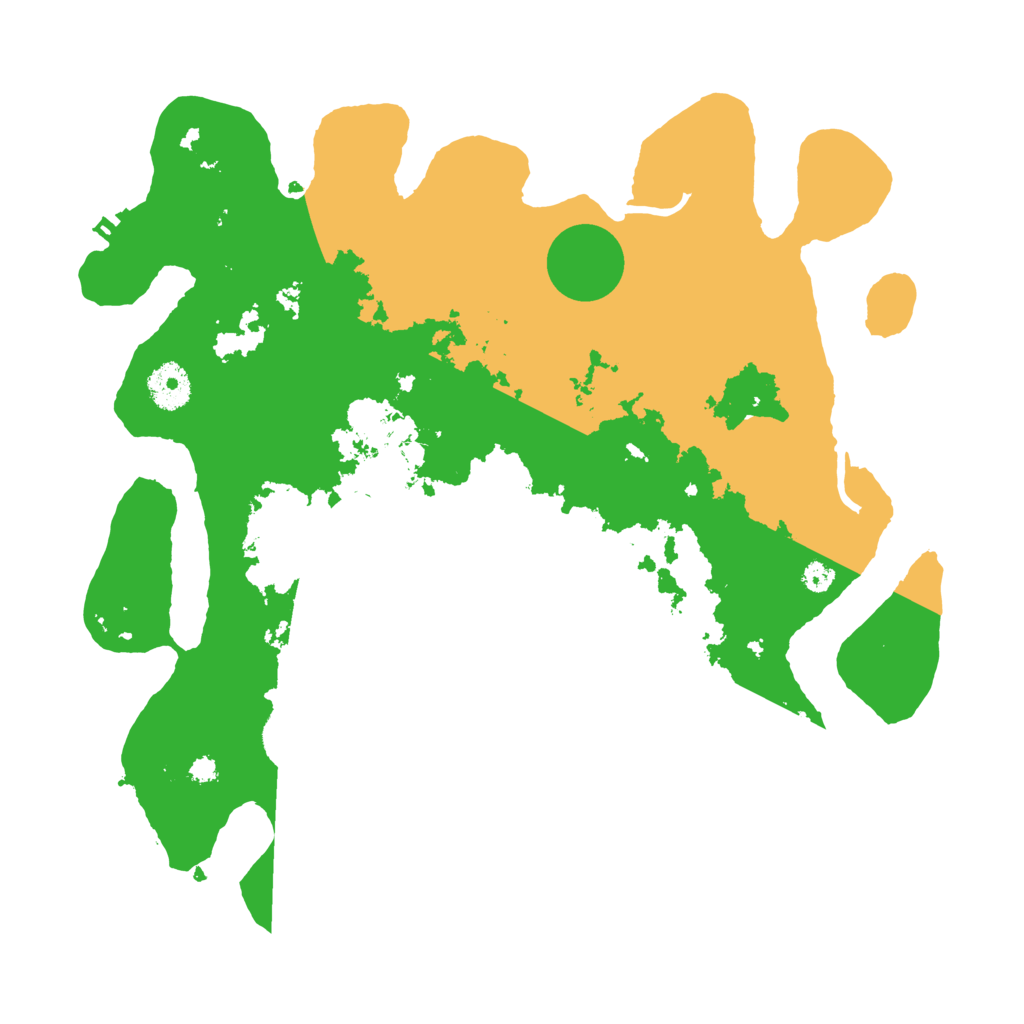 Biome Rust Map: Procedural Map, Size: 3500, Seed: 9999888