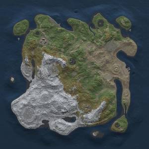 Thumbnail Rust Map: Procedural Map, Size: 3250, Seed: 822133497, 14 Monuments