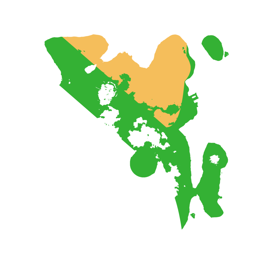 Biome Rust Map: Procedural Map, Size: 2500, Seed: 2123