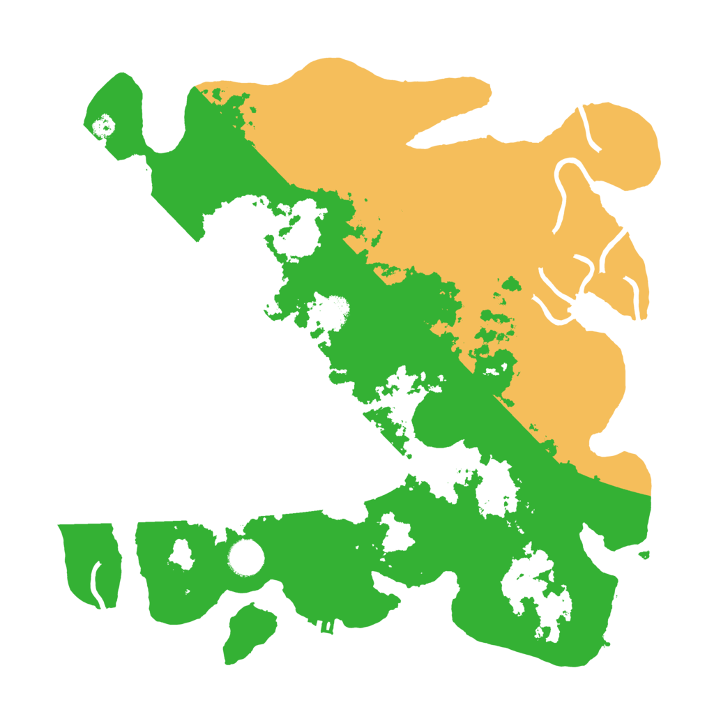 Biome Rust Map: Procedural Map, Size: 3500, Seed: 16523010