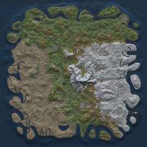 Thumbnail Rust Map: Procedural Map, Size: 6000, Seed: 192168115, 20 Monuments