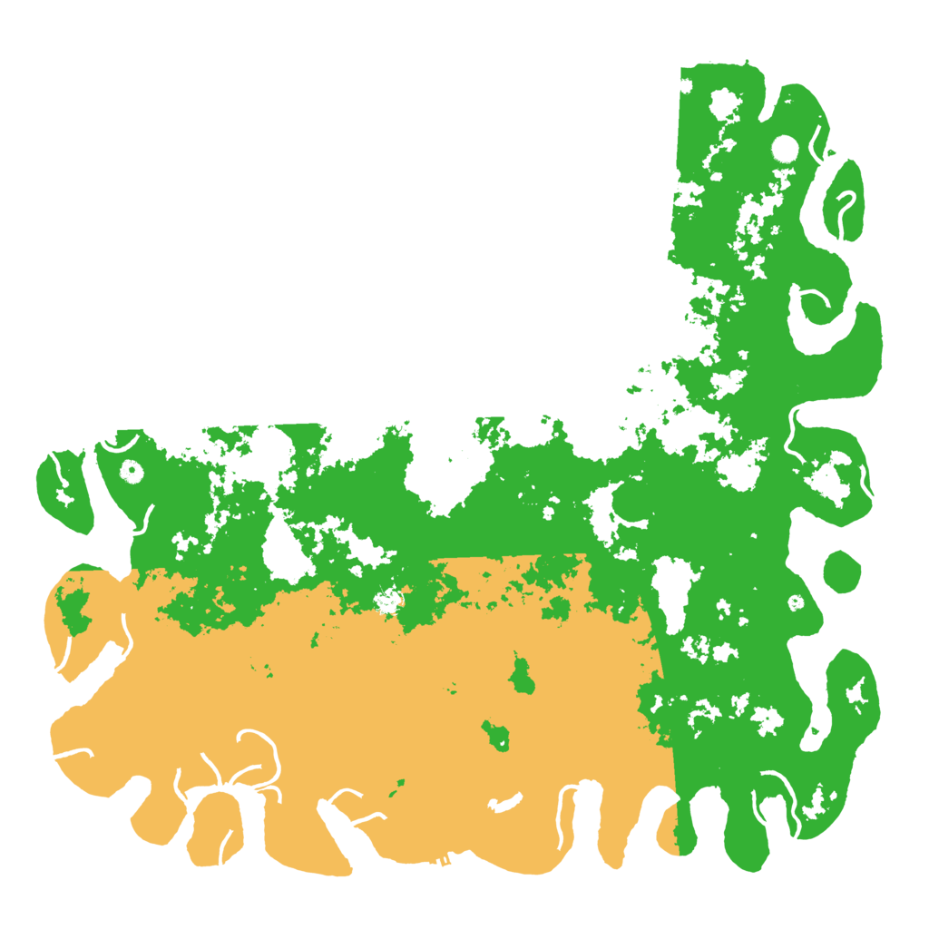 Biome Rust Map: Procedural Map, Size: 6000, Seed: 18062709