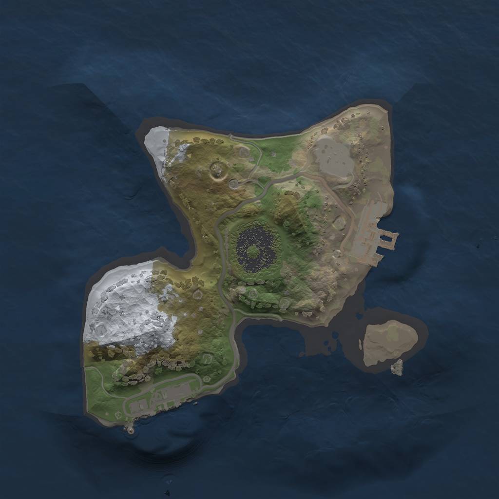 Rust Map: Procedural Map, Size: 1700, Seed: 972777, 7 Monuments