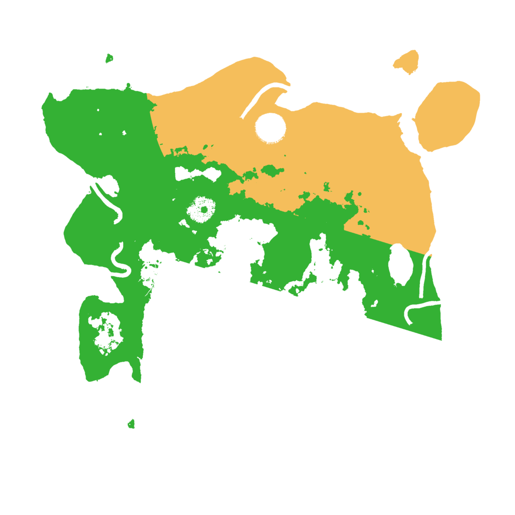 Biome Rust Map: Procedural Map, Size: 3000, Seed: 840039098