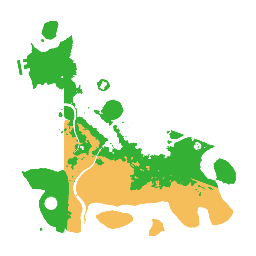 Biome Rust Map: Procedural Map, Size: 3500, Seed: 36136706