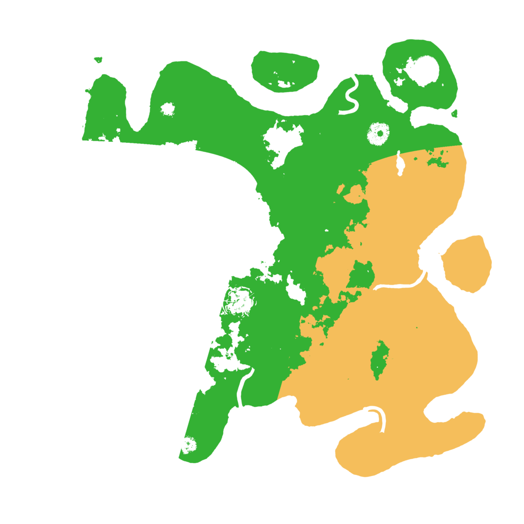 Biome Rust Map: Procedural Map, Size: 3500, Seed: 98889407