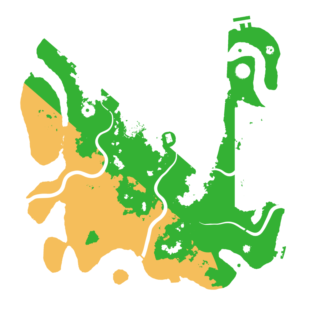 Biome Rust Map: Procedural Map, Size: 3700, Seed: 1605253853