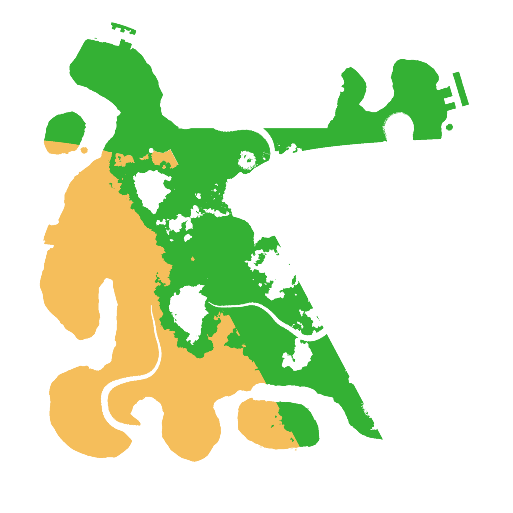 Biome Rust Map: Procedural Map, Size: 3000, Seed: 261991394