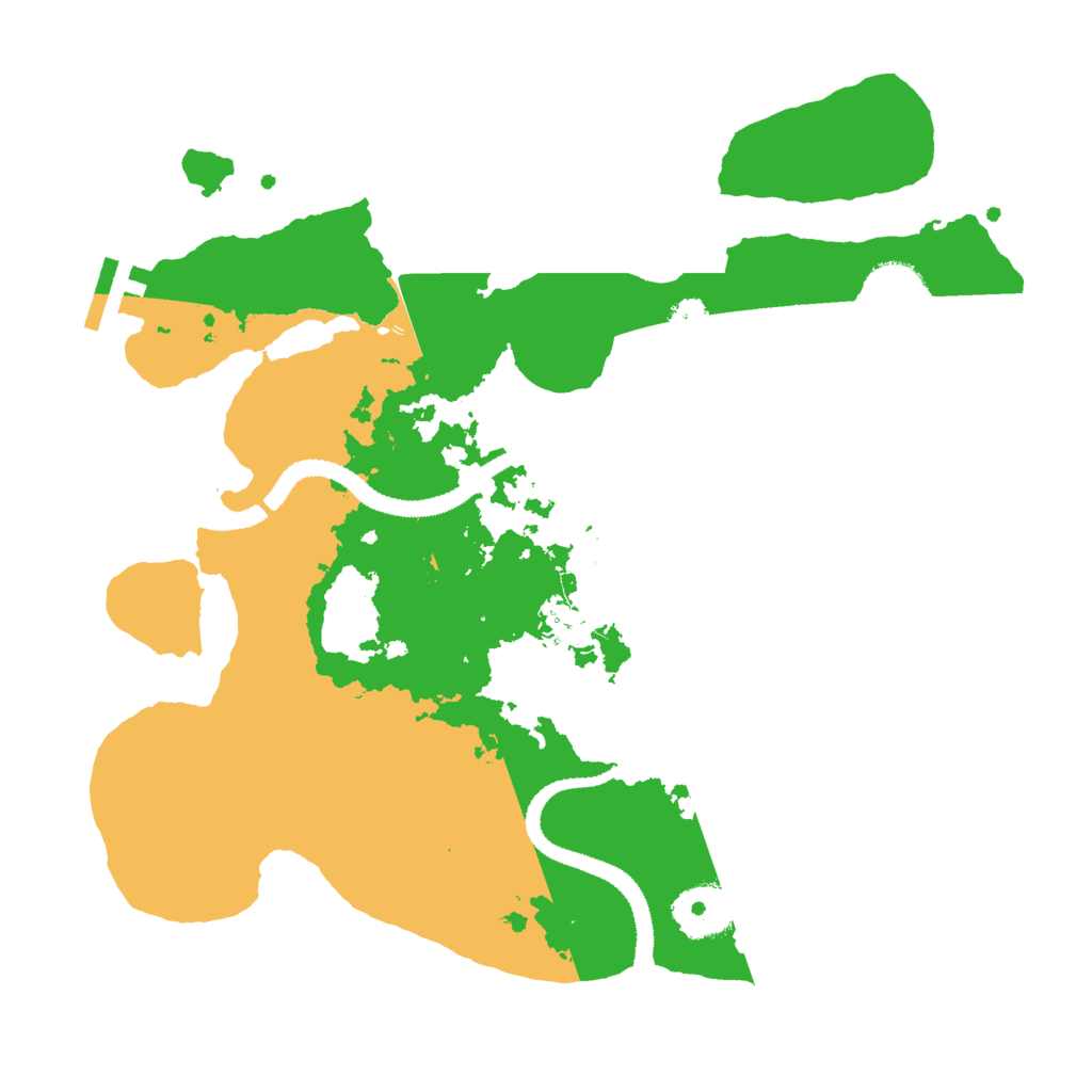 Biome Rust Map: Procedural Map, Size: 3000, Seed: 154093