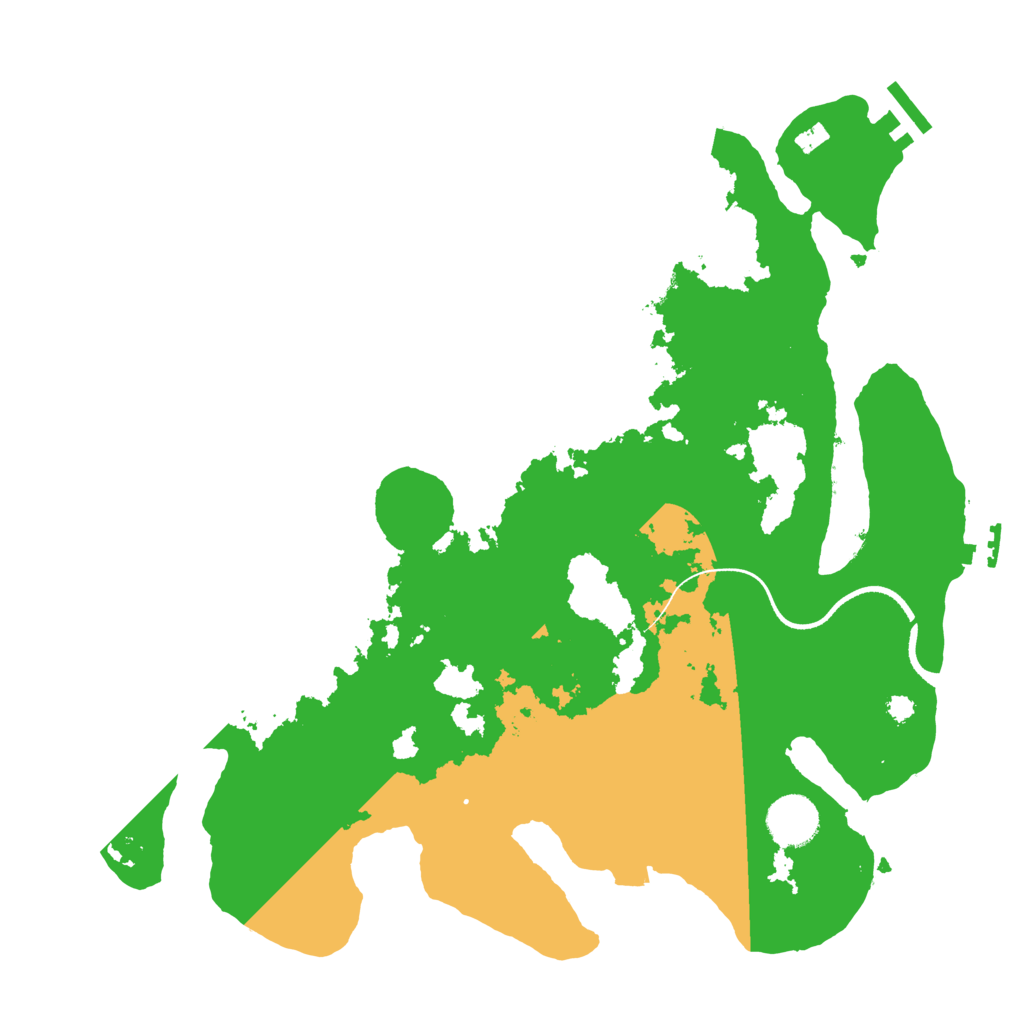 Biome Rust Map: Procedural Map, Size: 3500, Seed: 832421125