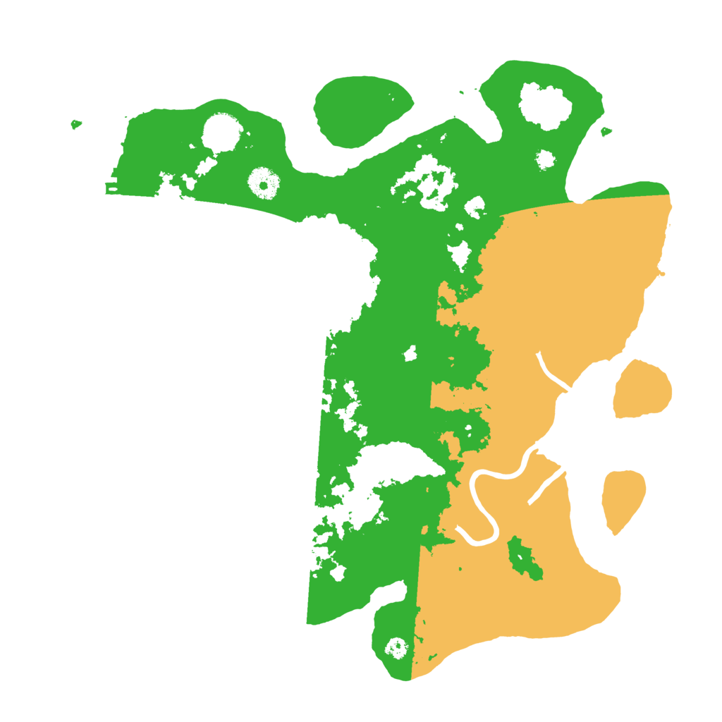 Biome Rust Map: Procedural Map, Size: 3500, Seed: 43241325