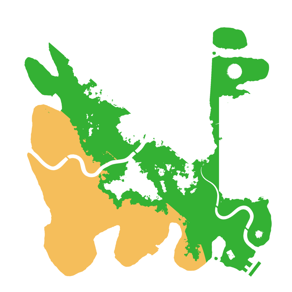 Biome Rust Map: Procedural Map, Size: 3500, Seed: 1556698895