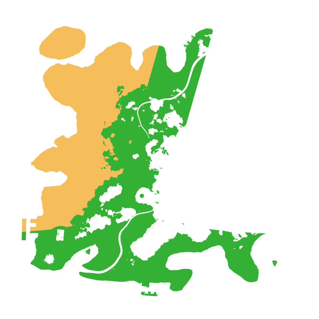 Biome Rust Map: Procedural Map, Size: 3000, Seed: 1517422695