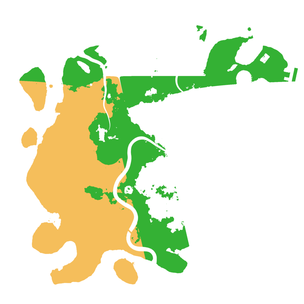 Biome Rust Map: Procedural Map, Size: 3500, Seed: 49869920