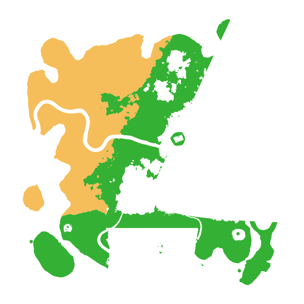 Biome Rust Map: Procedural Map, Size: 3600, Seed: 1198670014